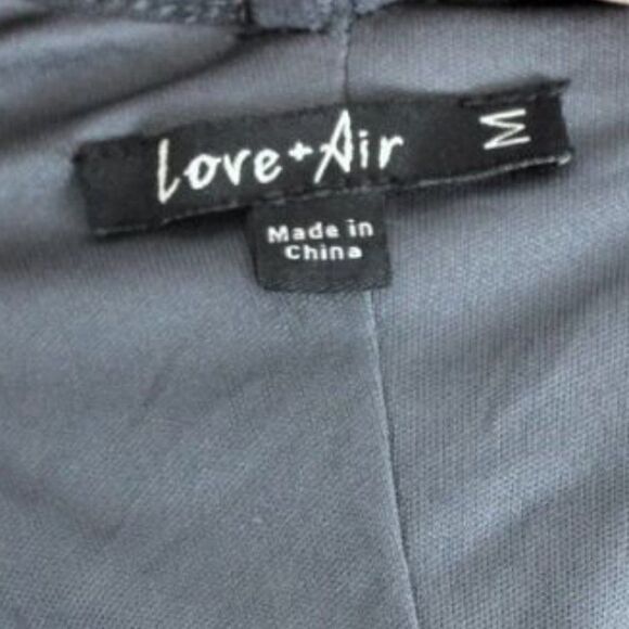 Dress Bodycon Strappy Silver Gray Black Sequin Mini Love + Air Size Medium - Picture 7 of 9